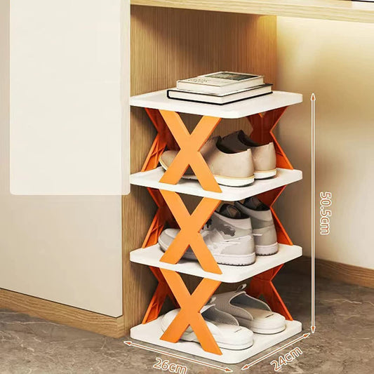 Foldable Shoe Rack for Home | 4 Tier Multipurpose Shoe Organizer Stand | Space Saving Shoe Storage Rack